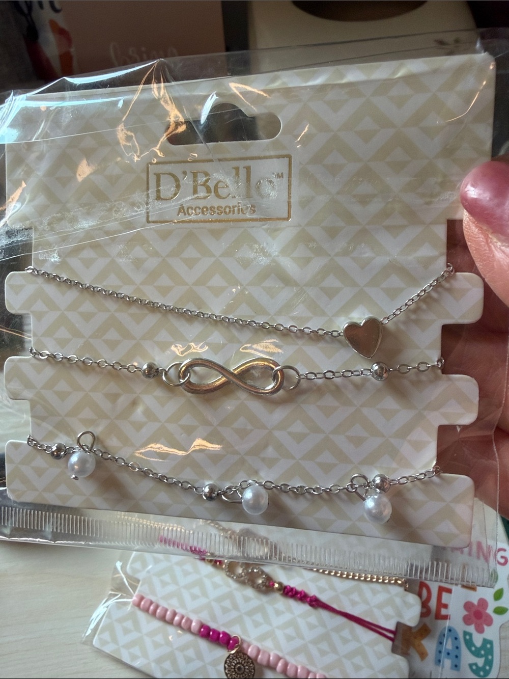 D'Bello Bracelet Sets— Purple, Pink & Silver Styles (choose one) - Picture 3 of 4